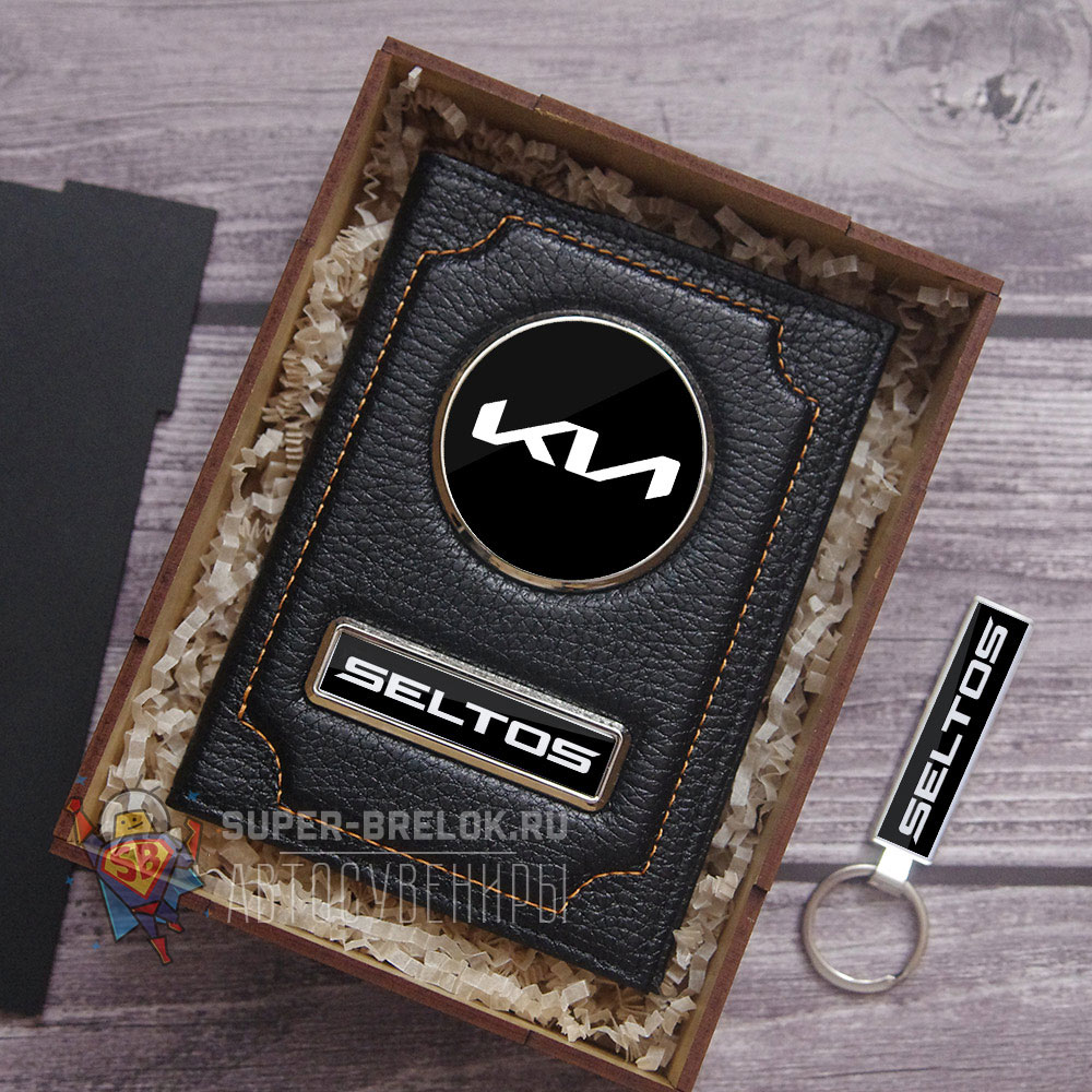 Обложка с логотипом KIA Seltos